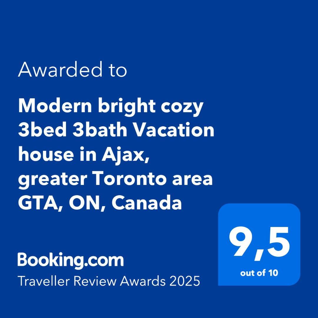 Modern Bright Cozy 3Bed 3Bath Vacation House In Ajax, Greater Toronto Area Gta, On, Canada Zewnętrze zdjęcie